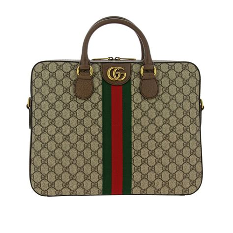 gucci briefcase supreme interior|gucci briefcase for men.